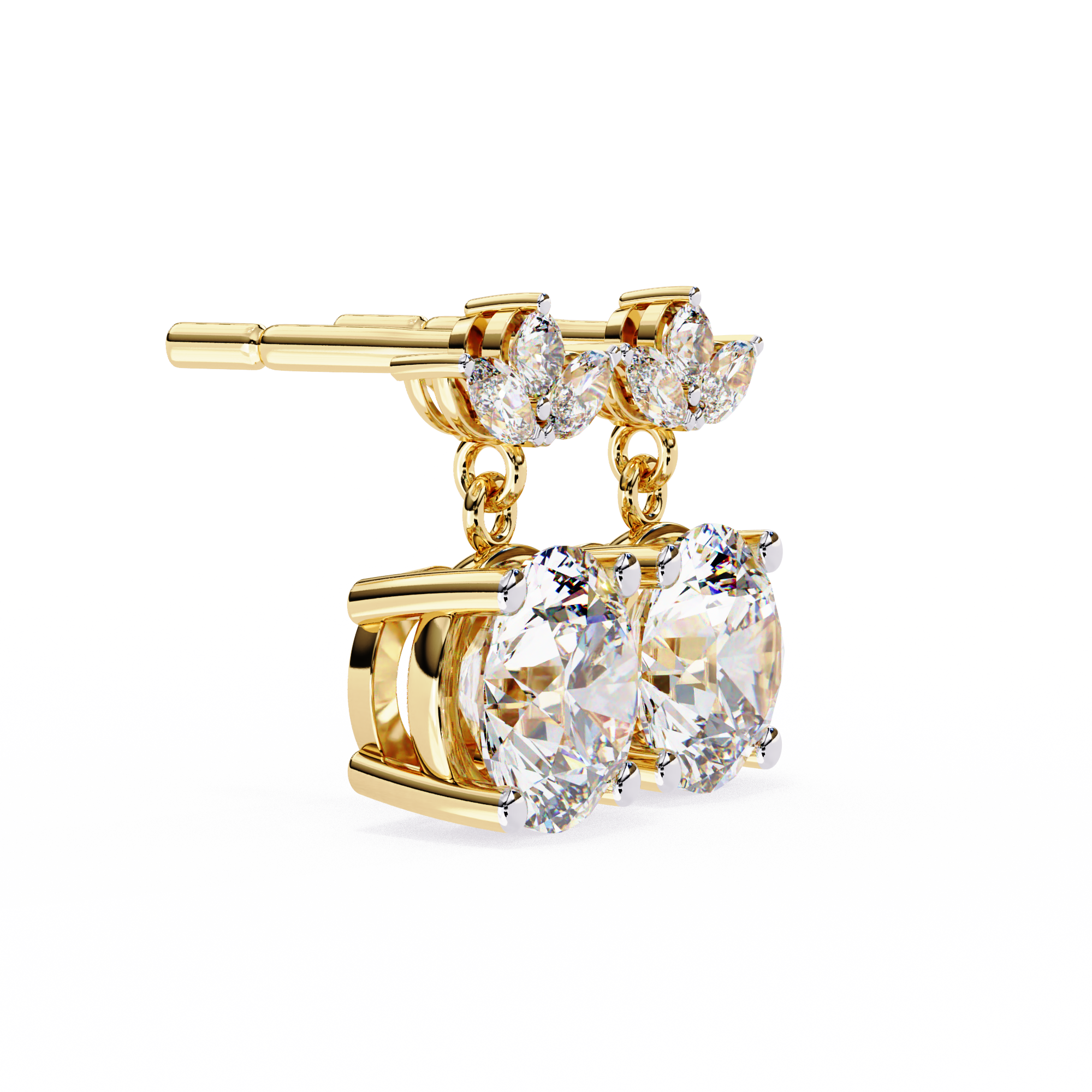 Trinity Solitaire Earring
