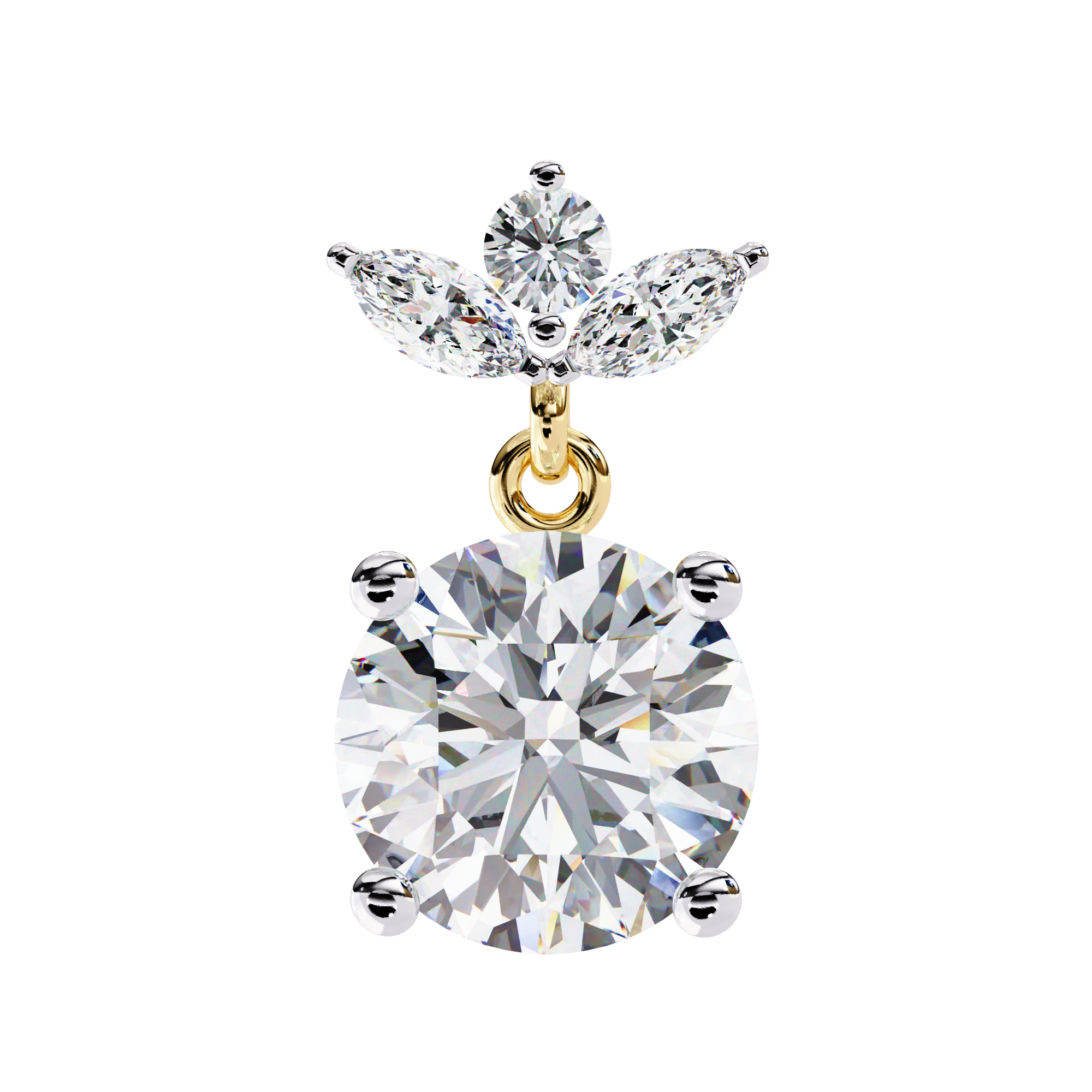 Trinity Solitaire Earring