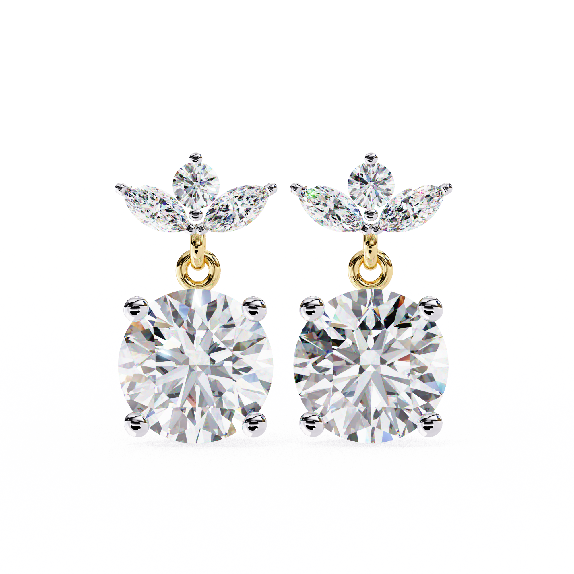 Trinity Solitaire Earring