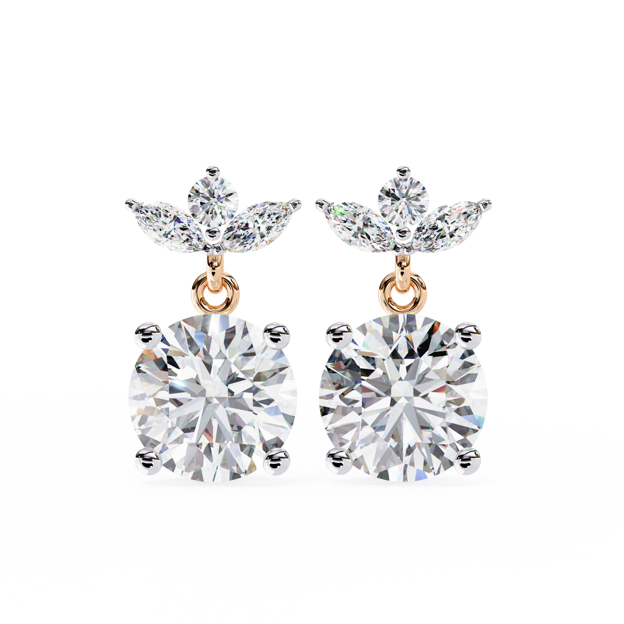 Trinity Solitaire Earring