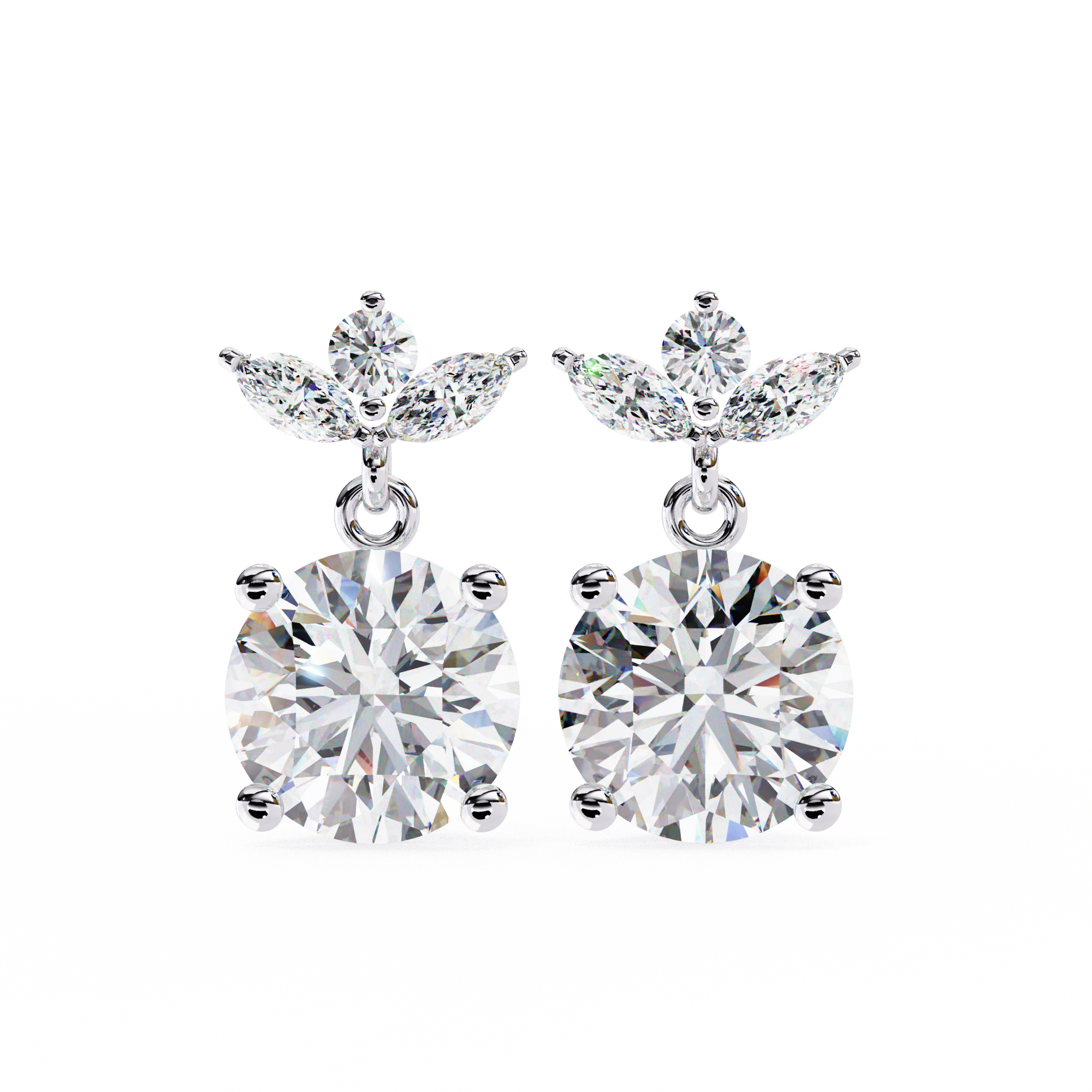 Trinity Solitaire Earring