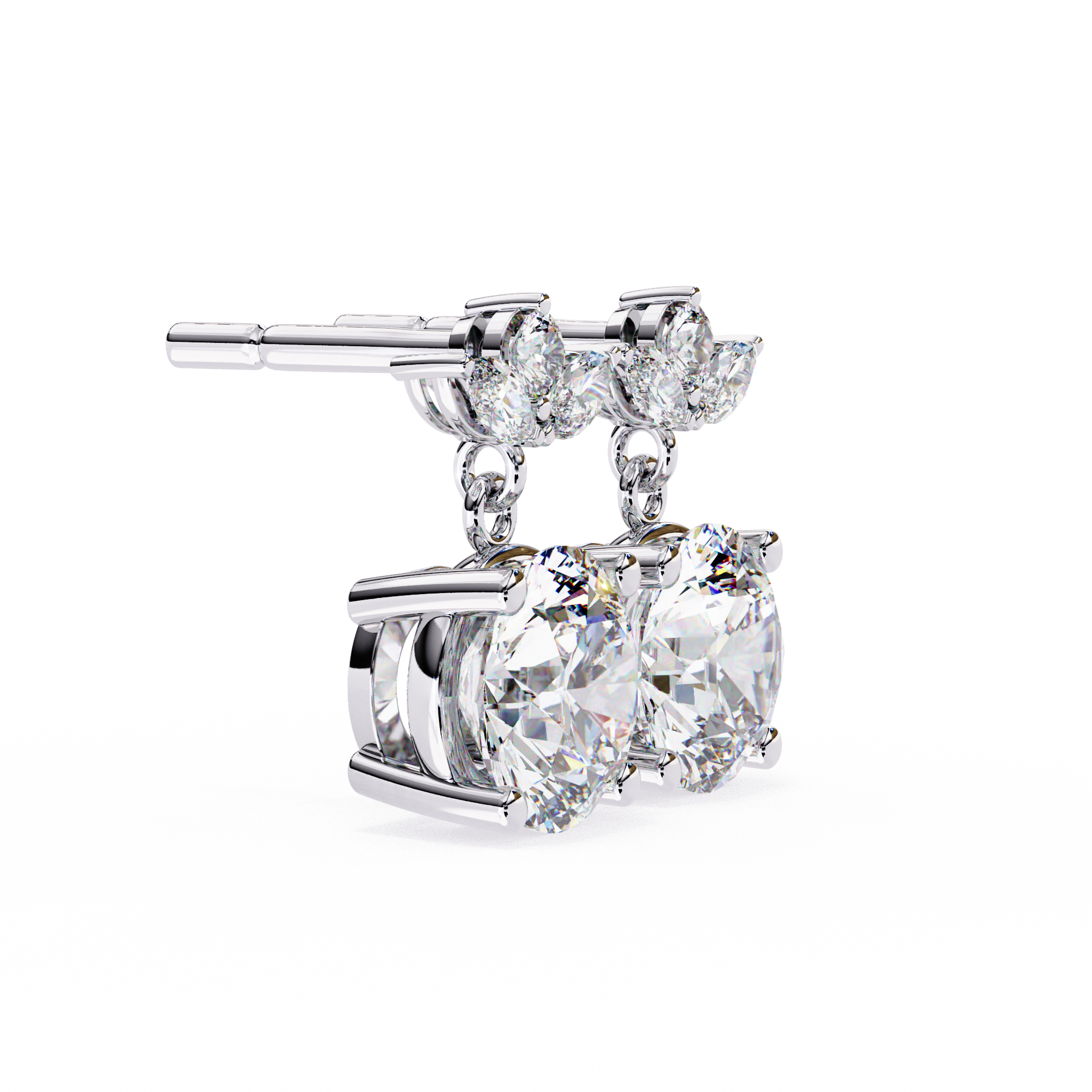 Trinity Solitaire Earring