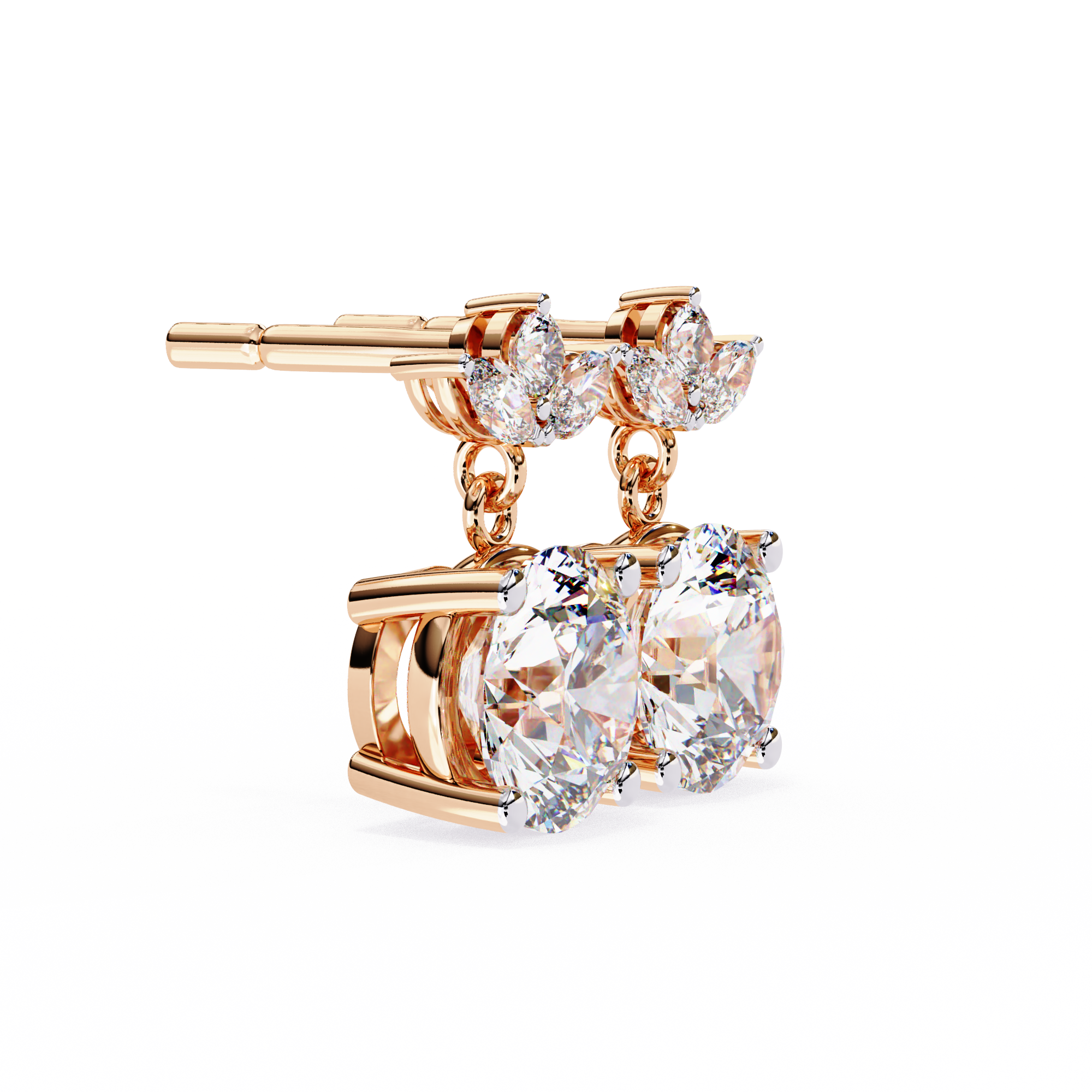 Trinity Solitaire Earring