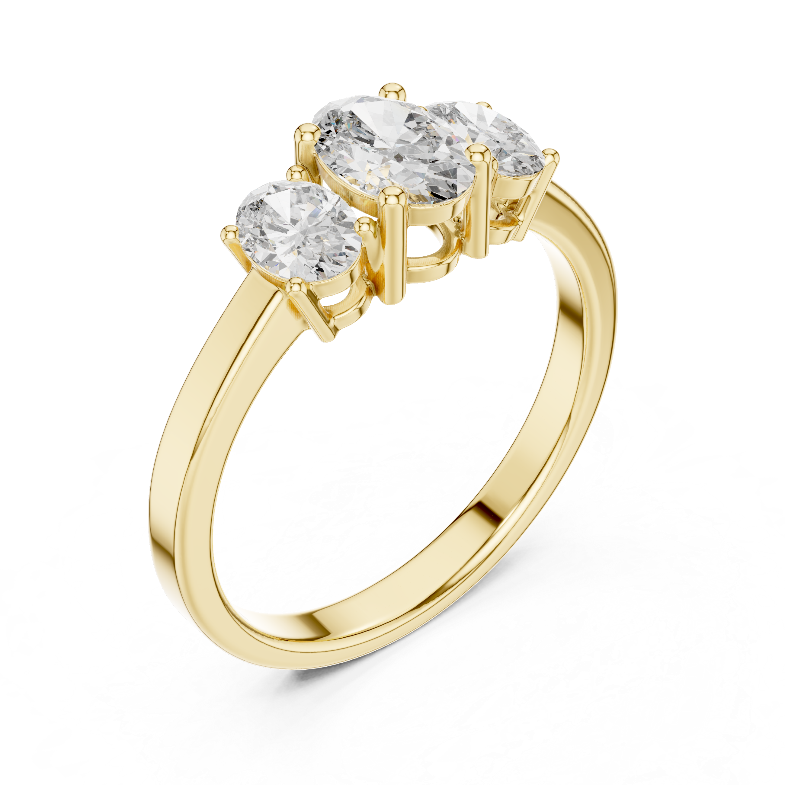 Samantha Three Stone Ring