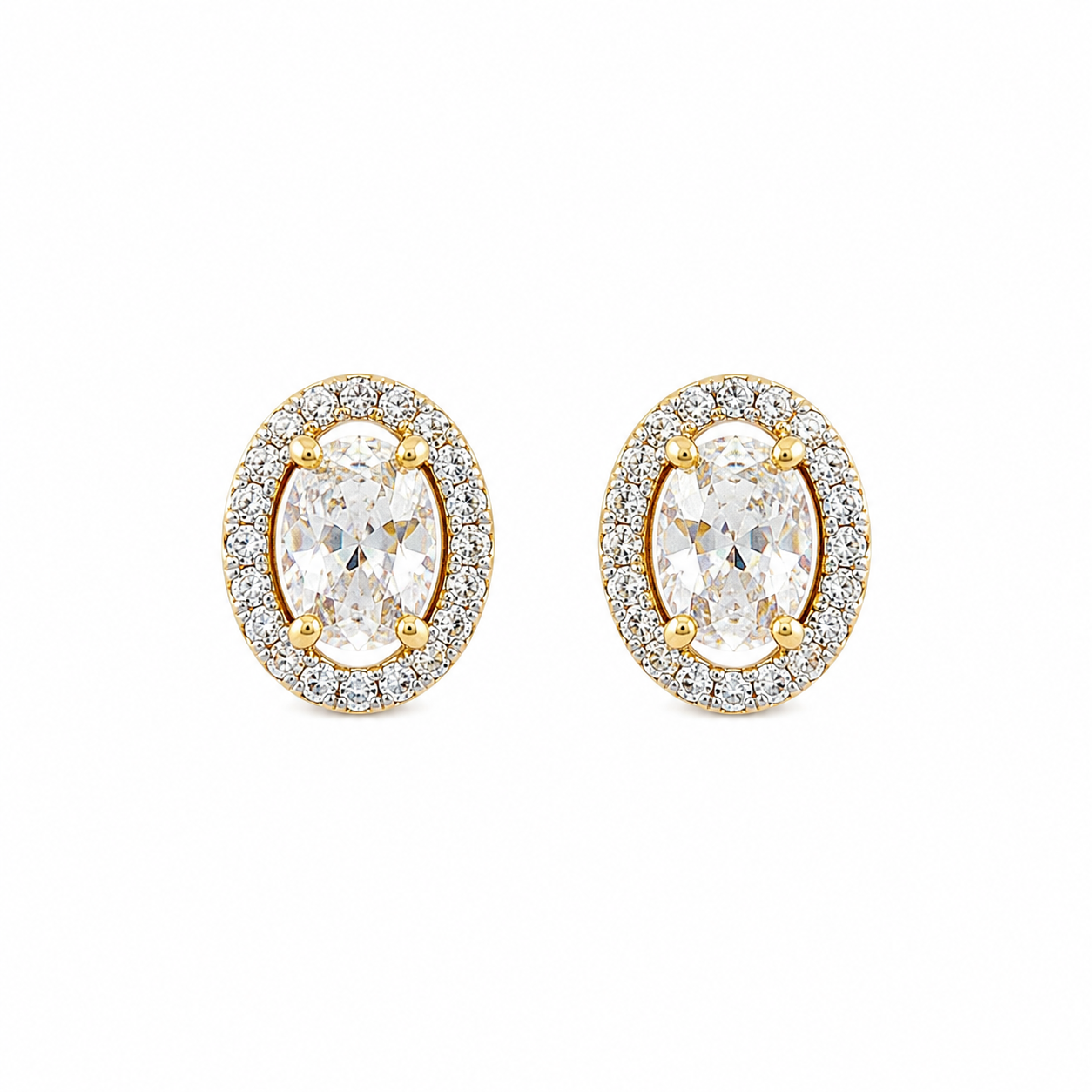 Halo Spark Stud Earrings